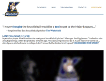 Tablet Screenshot of knuckleball.com
